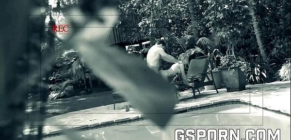  Spy cam recording Aubrey Addams fucking in the garden